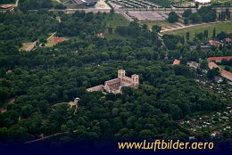 Luftbild Schloss Belvedere