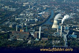 Luftbild Kraftwerk Reuter