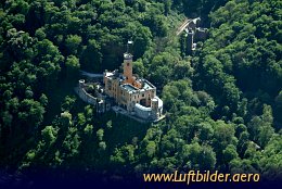 Luftbild Schloss Stolzenfels
