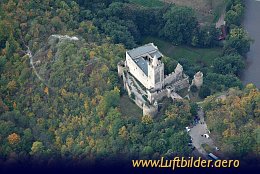 Luftbild Rudelsburg