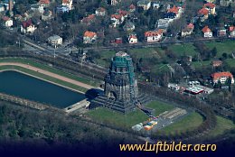 Luftbild Völkerschlachtdenkmal