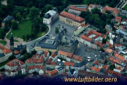 Luftbild Goethehaus in Weimar