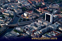 Luftbild Friedrichstrasse und Schiffbauerdamm