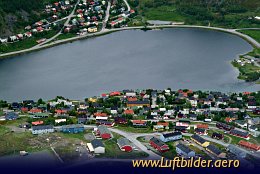 Luftbild Gjesvar im Eismeer