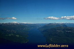 Luftbild Hardangerfjord