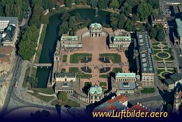 Luftbild Der Dresdner Zwinger
