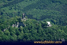 Luftbild Burg Drachenfels