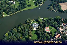 Luftbild Schloss Wörlitz