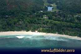 Luftbild Le Lemuria Resort in Praslin